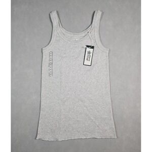 Alpine Design Womens Light Gray‎ Ribbed Tank Top Size Medium NWT